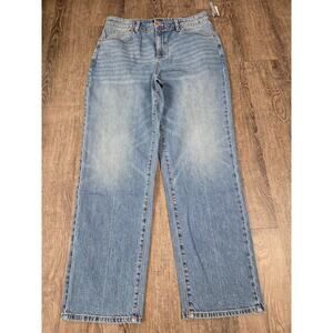 Talbots NWT High Waist Relaxed Jeans - Calypso Wash Size 12 w/ 30" Inseam